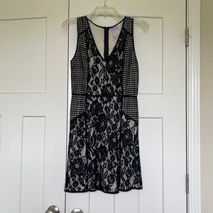 Alya black lace mini dress, size S